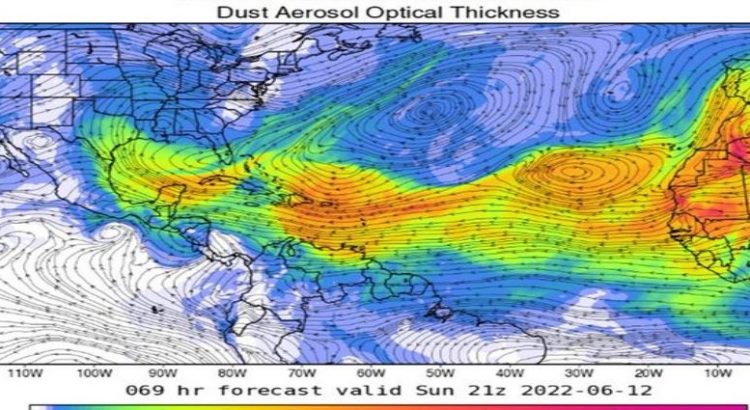 Polvo del Sahara se dispersará en el país este fin de semana