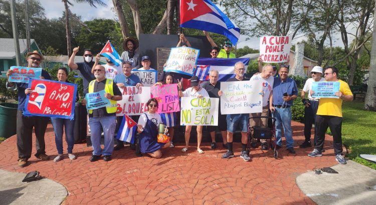 Neutralizan a saboteadores de caravana contra bloqueo a Cuba en Miami