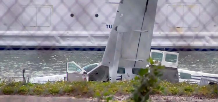 Hidroavión se estrella cerca del Puerto de Miami: reportan emergencia en el agua