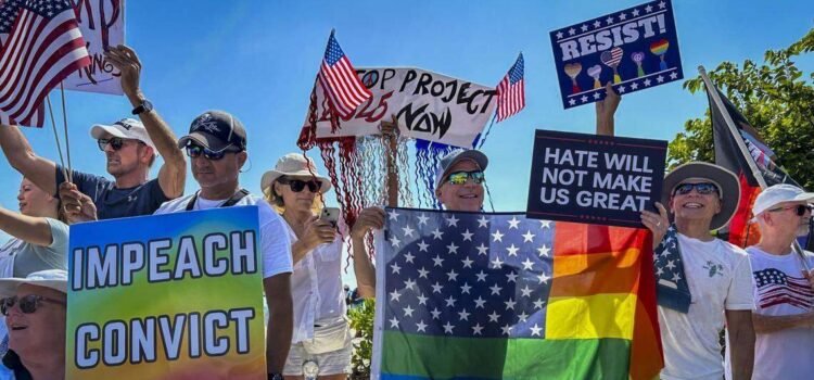 El sur de Florida planea nuevas protestas contra Trump.