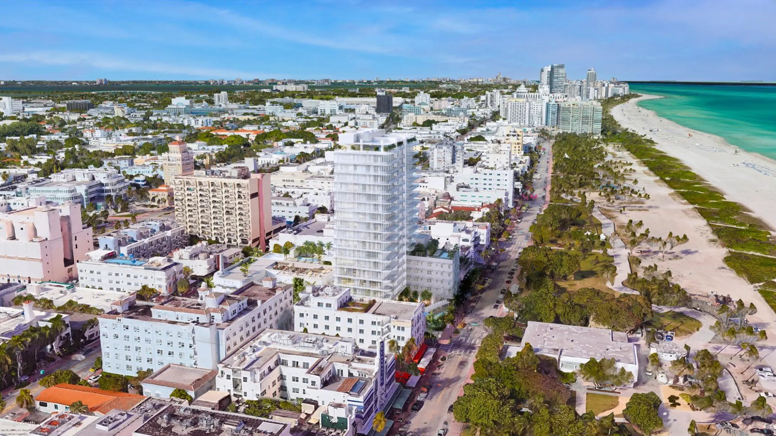 Se ha presentado una demanda para detener la construcción de una moderna torre en el distrito Art Déco de Miami Beach.